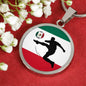 Mexico Circle Necklace Stainless Steel or 18k Gold 18-22" - Express Your Love Gifts