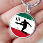 Mexico Circle Necklace Stainless Steel or 18k Gold 18-22" - Express Your Love Gifts