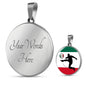 Mexico Circle Necklace Stainless Steel or 18k Gold 18-22" - Express Your Love Gifts