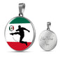 Mexico Circle Necklace Stainless Steel or 18k Gold 18-22" - Express Your Love Gifts