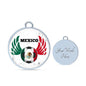Mexico Futbol/Soccer Stainless Steel or 18k Gold Circle Bangle Bracelet - Express Your Love Gifts