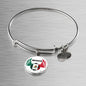 Mexico Futbol/Soccer Stainless Steel or 18k Gold Circle Bangle Bracelet - Express Your Love Gifts