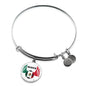 Mexico Futbol/Soccer Stainless Steel or 18k Gold Circle Bangle Bracelet - Express Your Love Gifts