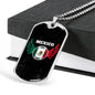 Mexico World Futbol/Soccer Necklace Stainless Steel or 18k Gold Dog Tag 24" Chain-Express Your Love Gifts