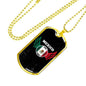Mexico World Futbol/Soccer Necklace Stainless Steel or 18k Gold Dog Tag 24" Chain-Express Your Love Gifts