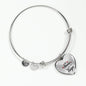 Mi Amor Es Tuyo Heart Bangle Stainless Steel or 18k Gold 79" - Express Your Love Gifts