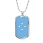 Micronesia Flag Necklace Micronesia Flag Stainless Steel or 18k Gold Dog Tag 24" - Express Your Love Gifts