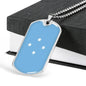Micronesia Flag Necklace Micronesia Flag Stainless Steel or 18k Gold Dog Tag 24" - Express Your Love Gifts