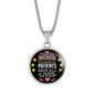 Mighty Nurse Gift Circle Necklace Stainless Steel or 18k Gold 18-22"-Express Your Love Gifts