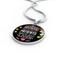 Mighty Nurse Gift Circle Necklace Stainless Steel or 18k Gold 18-22"-Express Your Love Gifts