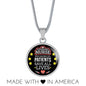 Mighty Nurse Gift Circle Necklace Stainless Steel or 18k Gold 18-22"-Express Your Love Gifts