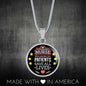 Mighty Nurse Gift Circle Necklace Stainless Steel or 18k Gold 18-22"-Express Your Love Gifts