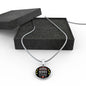 Mighty Nurse Gift Circle Necklace Stainless Steel or 18k Gold 18-22"-Express Your Love Gifts