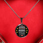 Mighty Nurse Gift Circle Necklace Stainless Steel or 18k Gold 18-22"-Express Your Love Gifts