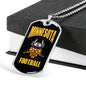 Minnesota Fan Necklace Dog Tag Stainless Steel or 18k Gold 24" Chain - Express Your Love Gifts