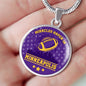 Minnesota Fan Sports Circle Necklace Stainless Steel or 18k Gold 18-22" - Express Your Love Gifts