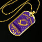 Minnesota Fan Sports Gift Necklace Stainless Steel or 18k Gold Dog Tag 24" Chain-Express Your Love Gifts