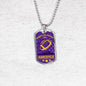 Minnesota Fan Sports Gift Necklace Stainless Steel or 18k Gold Dog Tag 24" Chain-Express Your Love Gifts