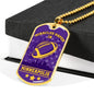 Minnesota Fan Sports Gift Necklace Stainless Steel or 18k Gold Dog Tag 24" Chain-Express Your Love Gifts