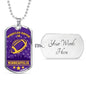 Minnesota Fan Sports Gift Necklace Stainless Steel or 18k Gold Dog Tag 24" Chain-Express Your Love Gifts