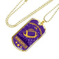 Minnesota Fan Sports Gift Necklace Stainless Steel or 18k Gold Dog Tag 24" Chain-Express Your Love Gifts