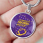 Minnesota Football Fan Circle Necklace Stainless Steel or 18k Gold 18-22" - Express Your Love Gifts