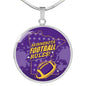 Minnesota Football Fan Circle Necklace Stainless Steel or 18k Gold 18-22" - Express Your Love Gifts
