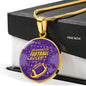 Minnesota Football Fan Circle Necklace Stainless Steel or 18k Gold 18-22" - Express Your Love Gifts