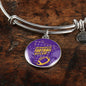 Minnesota Sports Fan Football Gift Circle Bracelet Bangle - Express Your Love Gifts