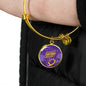 Minnesota Sports Fan Football Gift Circle Bracelet Bangle - Express Your Love Gifts