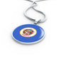 Minnesota State Flag Necklace Stainless Steel or 18k Gold Circle Pendant 18-22" - Express Your Love Gifts