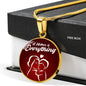 Mom A Mother Is Everything Circle Necklace Stainless Steel or 18k Gold 18-22"-Express Your Love Gifts