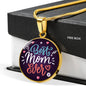 Mom Circle Necklace Stainless Steel or 18k Gold 18-22" - Express Your Love Gifts