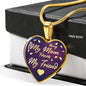 Mom Love Message Always My Mom Stainless Steel or 18k Gold Heart Pendant Necklace 18-22"-Express Your Love Gifts