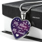 Mom Love Message Always My Mom Stainless Steel or 18k Gold Heart Pendant Necklace 18-22"-Express Your Love Gifts
