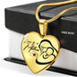 Mom Love Message Love Is A Mother Necklace Stainless Steel or 18k Gold Heart Pendant 18-22"-Express Your Love Gifts