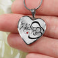 Mom Love Message Love Is A Mother Necklace Stainless Steel or 18k Gold Heart Pendant 18-22"-Express Your Love Gifts