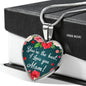 Mom Message You'Re The Best Necklace Stainless Steel or 18k Gold Heart Pendant 18-22" - Express Your Love Gifts
