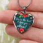 Mom Message You'Re The Best Necklace Stainless Steel or 18k Gold Heart Pendant 18-22" - Express Your Love Gifts
