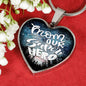 Mom Our Super Hero Necklace Stainless Steel or 18k Gold Heart Pendant 18-22" - Express Your Love Gifts