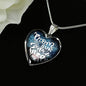 Mom Our Super Hero Necklace Stainless Steel or 18k Gold Heart Pendant 18-22" - Express Your Love Gifts