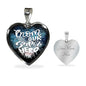 Mom Our Super Hero Necklace Stainless Steel or 18k Gold Heart Pendant 18-22" - Express Your Love Gifts