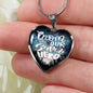 Mom Our Super Hero Necklace Stainless Steel or 18k Gold Heart Pendant 18-22" - Express Your Love Gifts