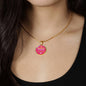 Mom You Are My Queen Circle Necklace Stainless Steel or 18k Gold 18-22"-Express Your Love Gifts