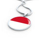 Monaco Flag Necklace Monaco Flag Stainless Steel or 18k Gold 18-22" - Express Your Love Gifts