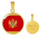 Montenegro Flag Necklace Montenegro Flag Stainless Steel or 18k Gold 18-22" - Express Your Love Gifts