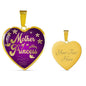 Mother Of A Pricess Stainless Steel or 18k Gold Heart Pendant 18-22" - Express Your Love Gifts