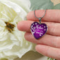 Mother Of A Pricess Stainless Steel or 18k Gold Heart Pendant 18-22" - Express Your Love Gifts