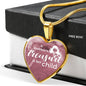 Mother'S Treasure Necklace Stainless Steel or 18k Gold Heart Pendant 18-22" - Express Your Love Gifts