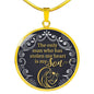 Mother Son Circle Necklace Stainless Steel or 18k Gold 18-22" - Express Your Love Gifts